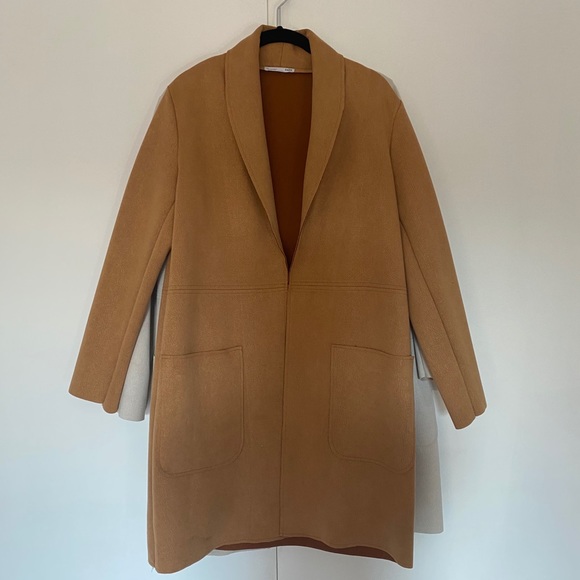 Zara Jackets & Blazers - Zara camel coat size S